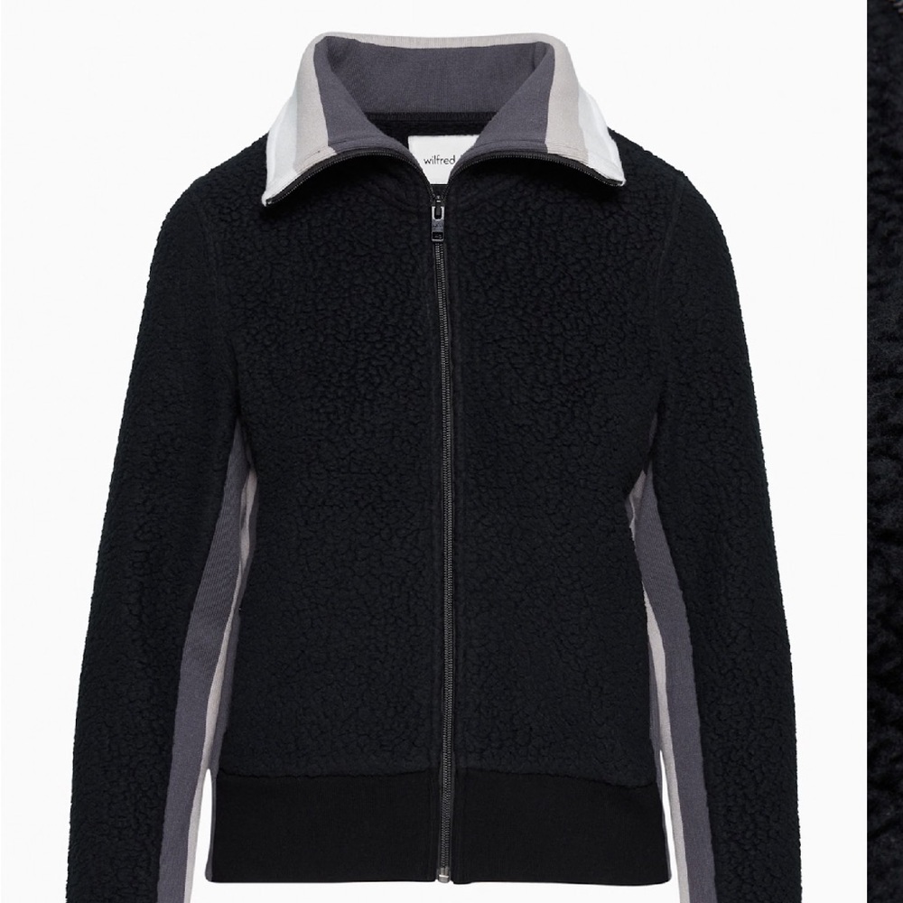Aritzia Wilfred Free Smokey Zip-Up Fleece Jacket Size XS